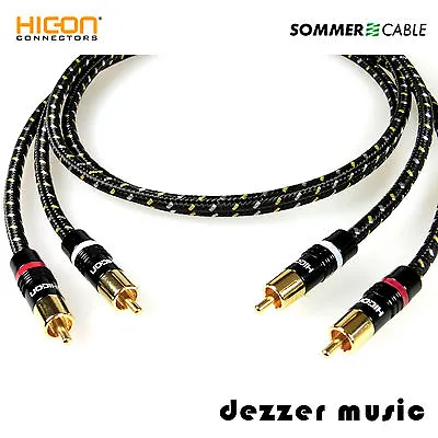 Kaufen 2x 0,3m Cinch-Kabel Classique Sw Hicon Gold / Sommer Cable / NF-Phonokabel Hifi • 36.90€