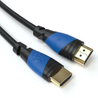 Kaufen 8K Black Ultra High Speed HDMI Kabel - Schwarz/Blau - 2m • 8.49€