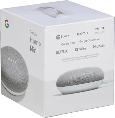 Kaufen Google Home Mini Sprachassistent Grau/ Kreide Smarter Lautsprecher Speaker OVP • 26.95€