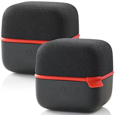 Kaufen 2x 15W Bluetooth Lautsprecher Kit ROT True Wireless Stereo Tragbar Wiederaufladbar • 63.55€