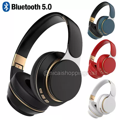 Kaufen HiFi Kopfhörer Stereo Faltbares Kopfhörer Bluetooth On Over Ear Bluetooth 5.0 DE • 18.77€