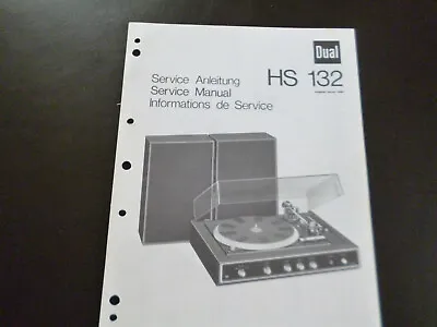 Kaufen Original Service Manual Schaltplan Dual HS 132 • 11.90€