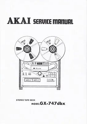 Kaufen Service Manual-Anleitung Für Akai GX-747 DBX  • 14€