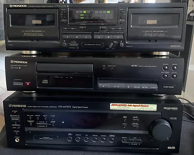 Kaufen Pioneer VSX-407RDS  AV Receiver ,CD Player PD-106,Double Cassette Deck CT-W205R • 149€