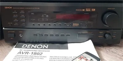 Kaufen Denon AVR 1802 AV-Receiver Mit Original Fernbedienung Und Bedienungsanleitung • 300€