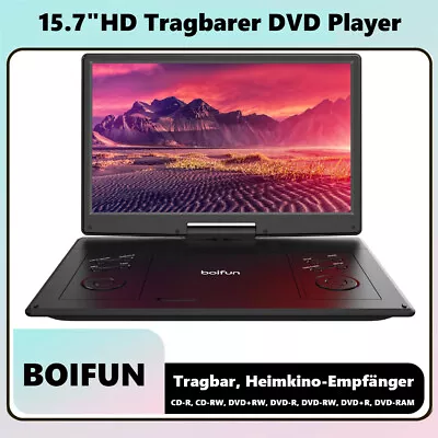 Kaufen 15.7 FHD Tragbarer DVD Player 6 Stunden Batterie Region Frei USB SD AV-IN/OUT,FM • 99.99€