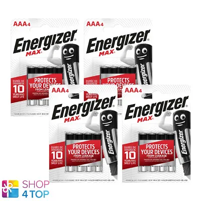 Kaufen 16 Energizer Max AAA LR03 Batterien Alkalisch 4BL 1.5V Mikro Mini Stilo Neu • 24.65€