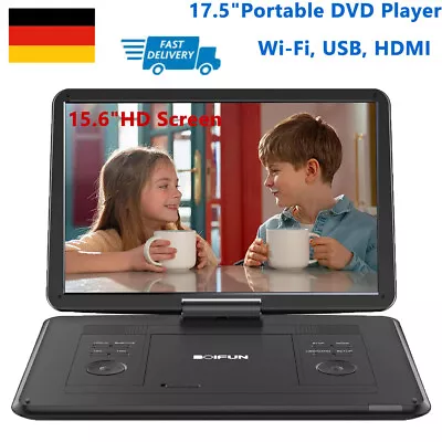 Kaufen 17,5 Tragbarer DVD Player Mit 15,6 HD Großbildschirm,Kinder DVD Player USB/SD/AV • 123.99€