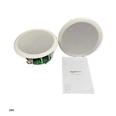 Kaufen Amazon Basics - Runde Einbau-Lautsprecher Für Decke/Wand (Paar), 16,5 Cm • 59.99€