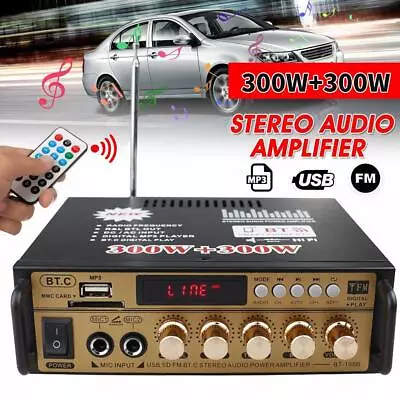 Kaufen Verstärker Audio Stereo Amplifier HIFI Digital Bluetooth FM USB Vollverstärker • 28.99€