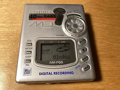 Kaufen MiniDisc- Player/Recorder AIWA  AM-F65   Incl Original-Zubehör/Verpackung • 100€