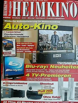 Kaufen Heimkino 9/08,kef Xq Serie,teufel Theater Lt4 Wireless,marantz Av 8003,mm 8003 • 7.92€