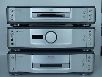 Kaufen SONY Hi-Fi Anlage Mit Cassette Deck TC-VF1, Amplifier TA-VF1 & CD-Player HCD-VF1 • 200€