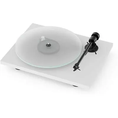 Kaufen PRO-JECT Plattenspieler T1 Matt Weiß Matt WHITE + Ortofon OM 5E Inkl. Phonokabel • 350€