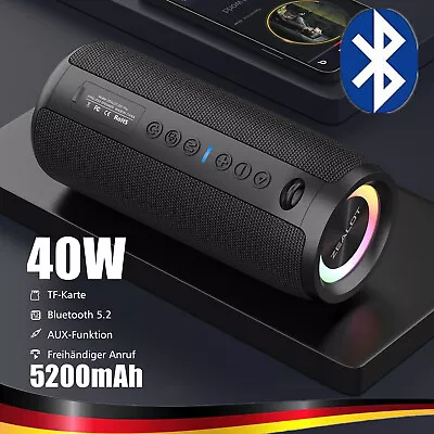 Kaufen Tragbarer Lautsprecher Musikbox Bluetooth5.2 Soundbox Soundstation AUX USB TF SD • 53.99€