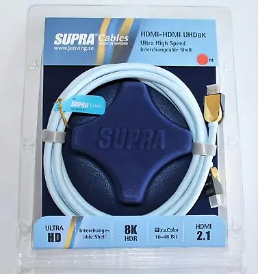 Kaufen Supra Cables HDMI Kabel High Speed 2.1  UHD 8K Mit Ethernet  3D  1m • 75€