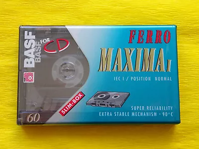 Kaufen 1x BASF Ferro Maxima I 60 Cassette Tape 1993 + OVP + SEALED + • 29.90€