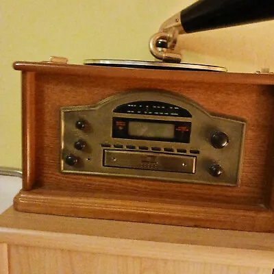 Kaufen Nostalgie Stereoanlage Im Echtholzgehäuse. UKW/MW-Radio + CD-Spieler.   • 96€