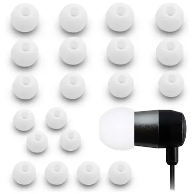Kaufen 10 Paar Silikon Ohrstöpsel Set Für Diverse Kopfhörer (Weiß) • 5.99€