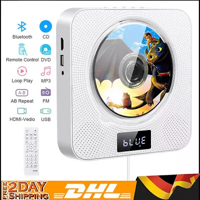 Kaufen Tragbarer CD Player Bluetooth Lautsprecher Stereo Musik Spieler HiFi FM Radio • 55.99€