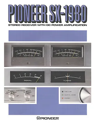 Kaufen Prospekt Pioneer SX-1980  • 8€