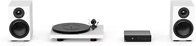 Kaufen 	 Pro-Ject Colourful Audio System, Analog HiFi Stereo System (Weiss Seidenmatt) • 1,699€