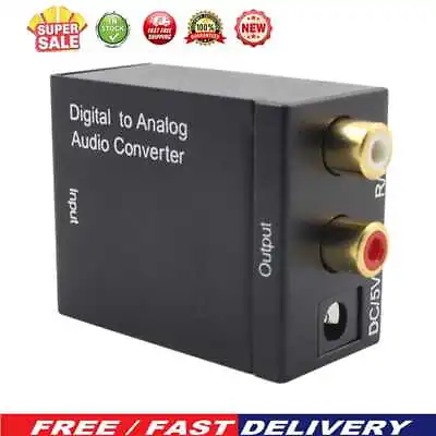 Kaufen Digital To Analog Audio Converter Optical Fiber SPDIF Toslink Coax Audio Decoder • 6.30€