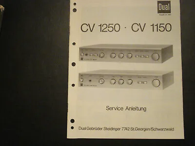 Kaufen Original Service Manual Schaltplan  Dual CV 1250 CV 1150 • 12.50€