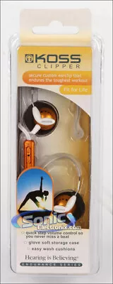 Kaufen Koss Clipper In-Ear Kopfhörer 3,5mm Stereo Sport Kopfhörer Orange • 9.99€
