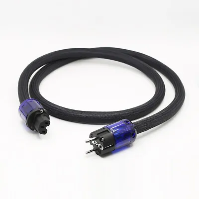 Kaufen Reines Kupfe OFC 7mm Hi-Fi Power Cable Netzkabel EU Stecker IEC Schuko Netzteil • 92.81€