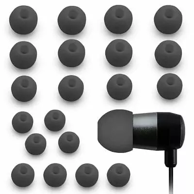 Kaufen 10 Paar Silikon Ohrstöpsel Earbuds Set Für Diverse Kopfhörer SCHWARZ • 6.99€