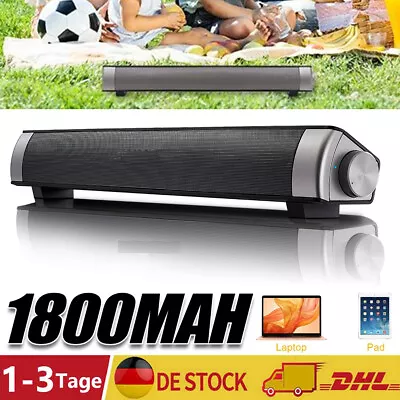 Kaufen TV Soundbar Bluetooth 5.0 Lautsprecher Surround-Sound Heimkino Mit AUX Soundbox • 23.99€