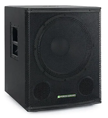 Kaufen DJ PA 18  Aktiv Subwoofer Lautsprecher 300 Watt RMS Bass Box Verstärker Schwarz • 320.20€
