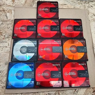 Kaufen 10x Sony Minidisc MD 74 Color Collection Mix Blankdisc Leer Minidisk Händler  • 39.99€