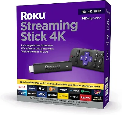 Kaufen Roku Streaming Stick 4K 4K/HDR/Dolby Vision Streaming Media Player • 44.99€