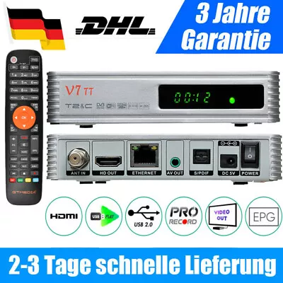 Kaufen DVB-T2 Receiver GTMEDIA V7TT Mit USB WLAN Und PVR Ready TV Aufnahme HDMI Full HD • 27.99€