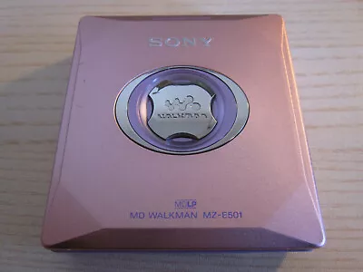 Kaufen Sony MD Minidisc Player E501 (747)  Mega Rare  Rosa Silber • 114.56€