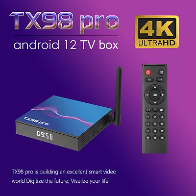 Kaufen 2023 Upgraded TX98 Pro Smart Android 12.0 TV Box Quad Core 4K HD Stream Player • 44.02€