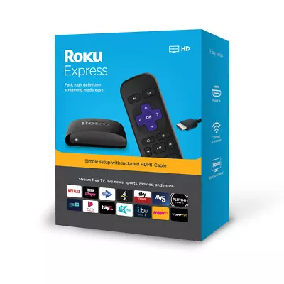 Kaufen Roku Express HD TV Streaming Und Fernbedienung Mit Netflix Und Disney+ App • 42.64€