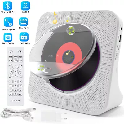 Kaufen Stereoanlage Kompaktanlage CD Player Bluetooth 5.0 MP3 Radio Tuner USB AUX WMA • 45.99€