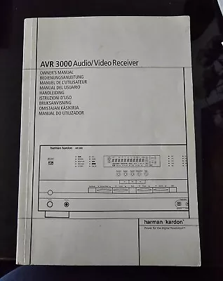 Kaufen Harman Kardon AVR 3000 Stereo Receiver Bedienungsanleitungs Buch. • 25€