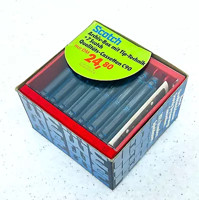 Kaufen 7 Pcs 3M SCOTCH Dynarange 90 Audio MC Cassette Tape In Archiv-Box C90! Neu/nos! • 39€