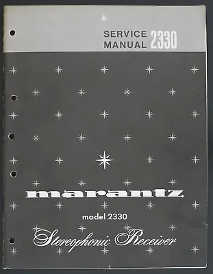Kaufen Original MARANTZ 2330 Stereo Receiver Service-Manual/Diagram/Parts List O164 • 58.50€
