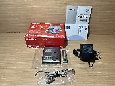 Kaufen RARE- Mini Disc Player MD Minidisc Aiwa AM-F72 (Similar Sony Walkman) Silver • 90€