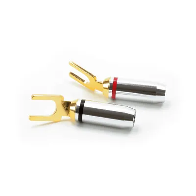 Kaufen 2x Dynavox Highend Kabelschuhe Endstufe Lautsprecher Hifi Auto Vergoldet #7708 • 15.49€