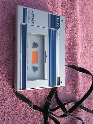 Kaufen Walkman Cassette Unisef Stereo Hi Fi Cassette Player Pour Piece Dont Work V-1 • 19€