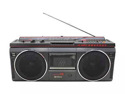 Kaufen ⭐ Hitachi TRK-P6E Stereo Boombox Tape Deck Kassettendeck Ghettoblaster Used ⭐ • 49.90€