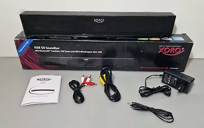 Kaufen Soundbar Xoro HSB 50 Bluetooth Lautsprecher USB AUX Ohne Fernbedienung • 21.99€