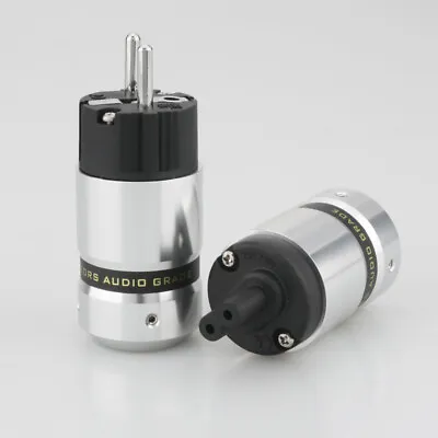 Kaufen HiFi Abbildung 8 IEC C7 Rhodinierter Stecker Audio Stromkabel Stecker Buchse • 15.47€
