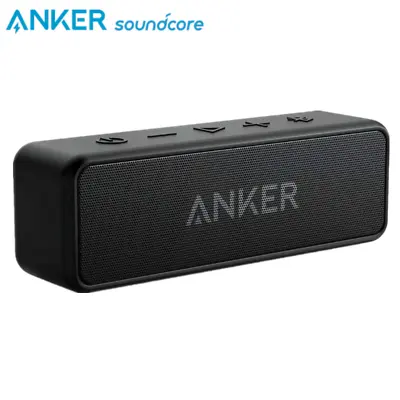 Kaufen Anker SoundCore 2 Bluetooth Kabelloser Lautsprecher IPX7 12W 24h Akku Schwarz • 39.99€